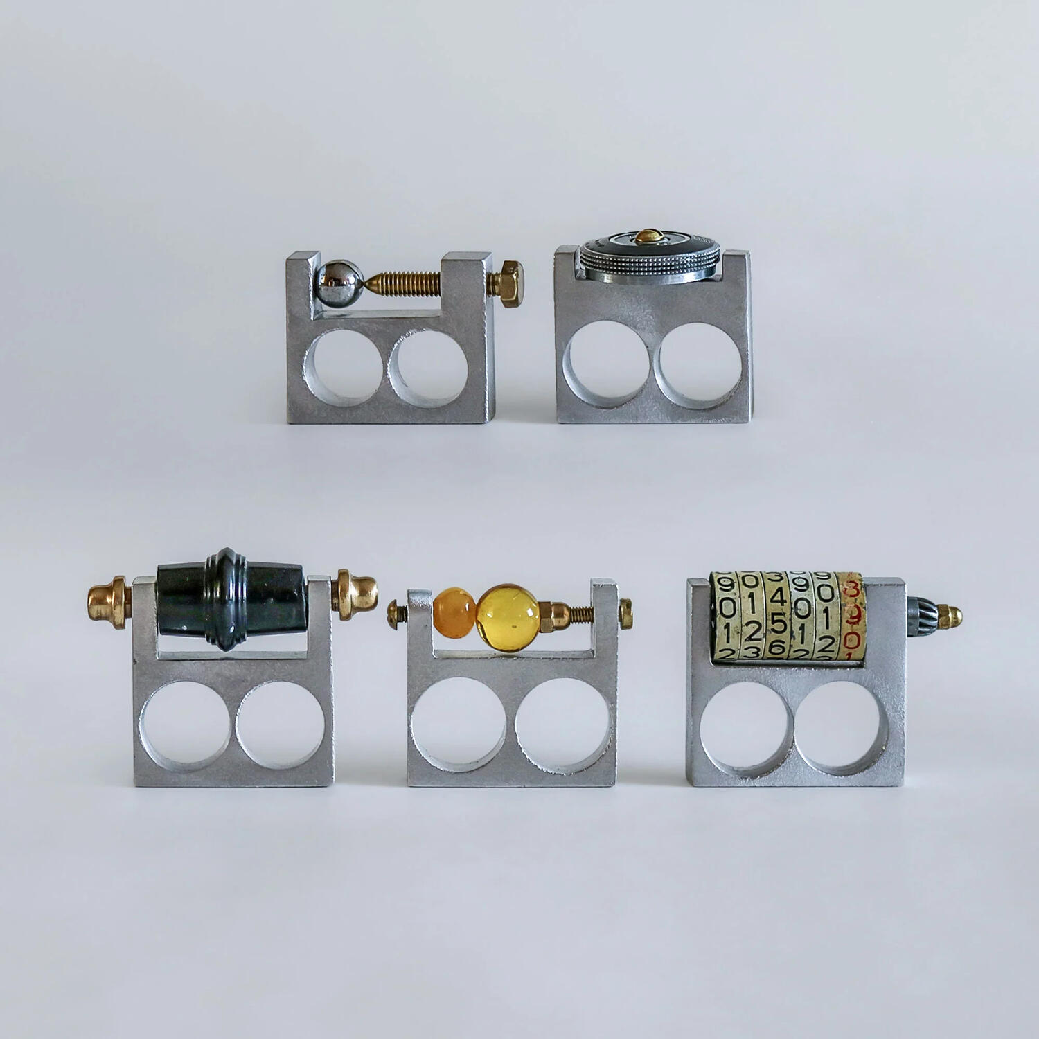 Conceptual Jewelry Steampunk Rings (2 holes), 2017